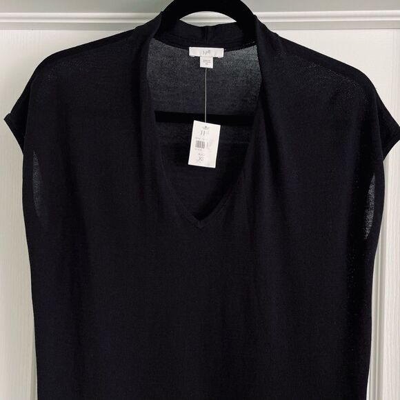 J. Jill Lightweight Sleeveless Sweater Tunic V-Neck Sz XS - Picture 7 of 13